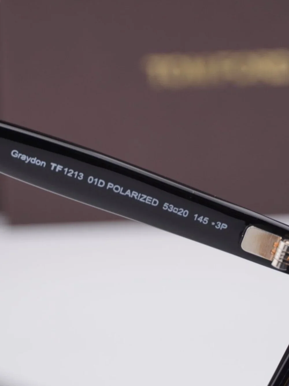 Tom Ford Graydon FT1213 01D Square Sunglasses - Shiny Black\ Smoke Polarized